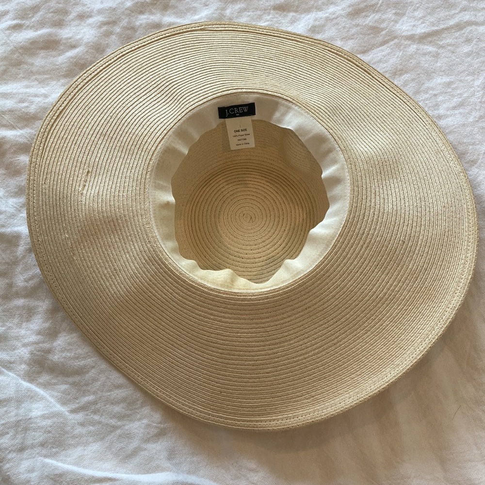 J. Crew Wide Brim Straw Hat View 3